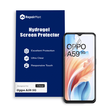 Oppo A59 5G Compatible Premium Hydrogel Screen Protector With Full Coverage Ultra HD